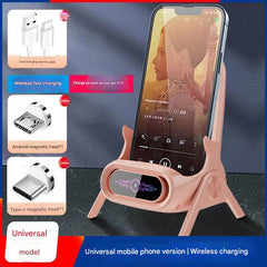 Various angles of the wireless phone charger
