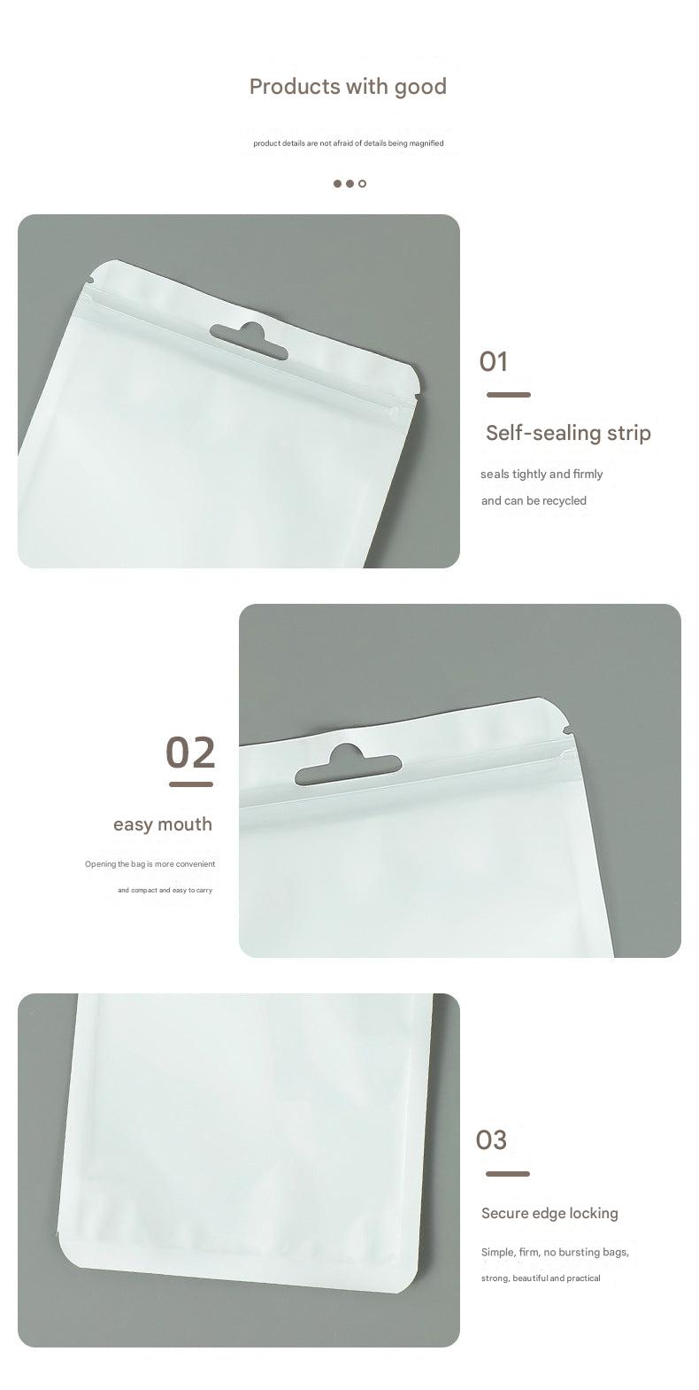 packaging of macaron coloured storage bags