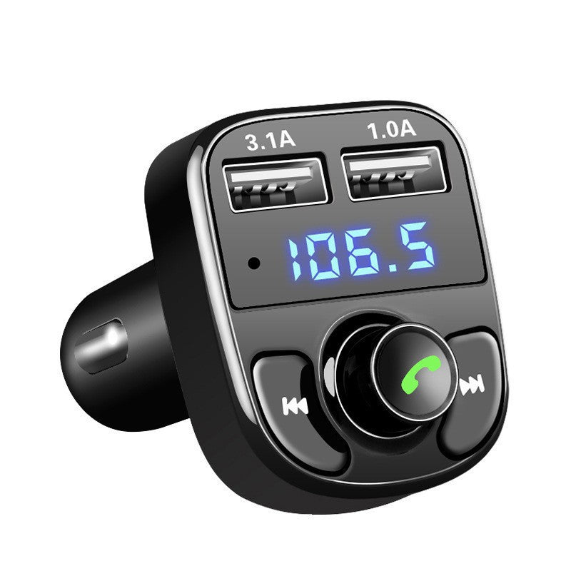 X8 branded car Bluetooth adapter on display