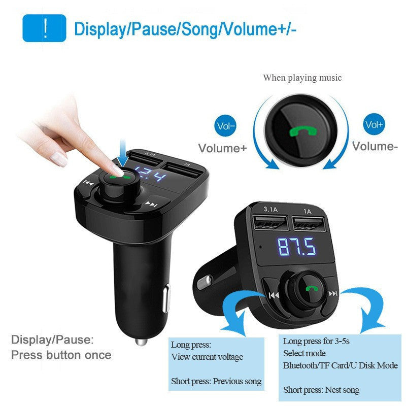 functional display of X8 car adapter