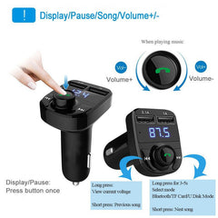 functional display of X8 car adapter