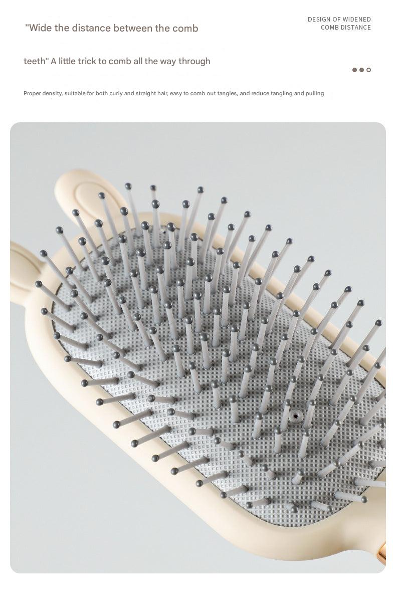 Variety of hair brush styles and colours