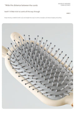 Variety of hair brush styles and colours