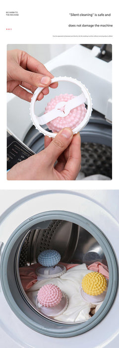 multifunctional laundry filter bag in use