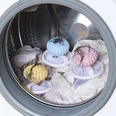 cleaning ball and filter bag combo on display