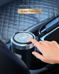 Removable lid of a multifunctional car ashtray