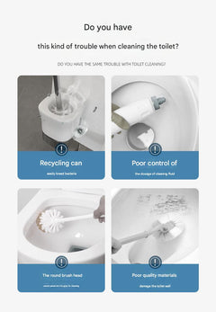 Bathroom cleaning set in use