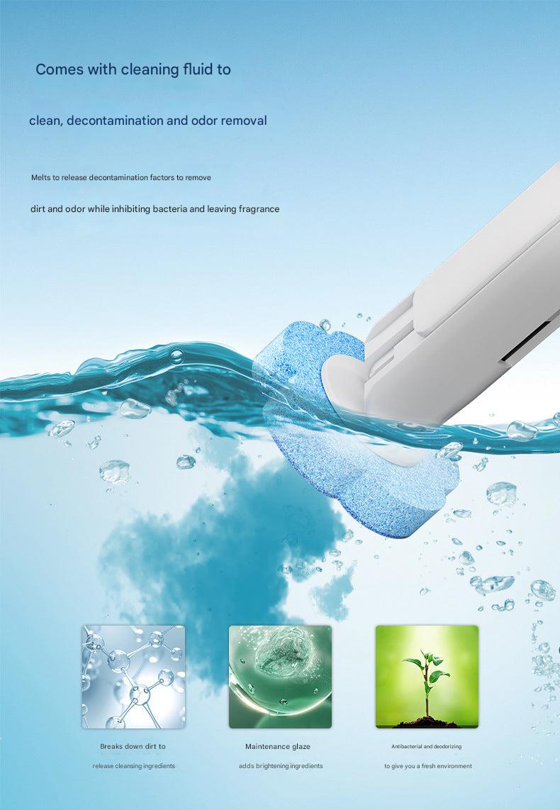 Ergonomic disposable toilet brush design