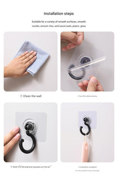 packaged adhesive hooks ready for use