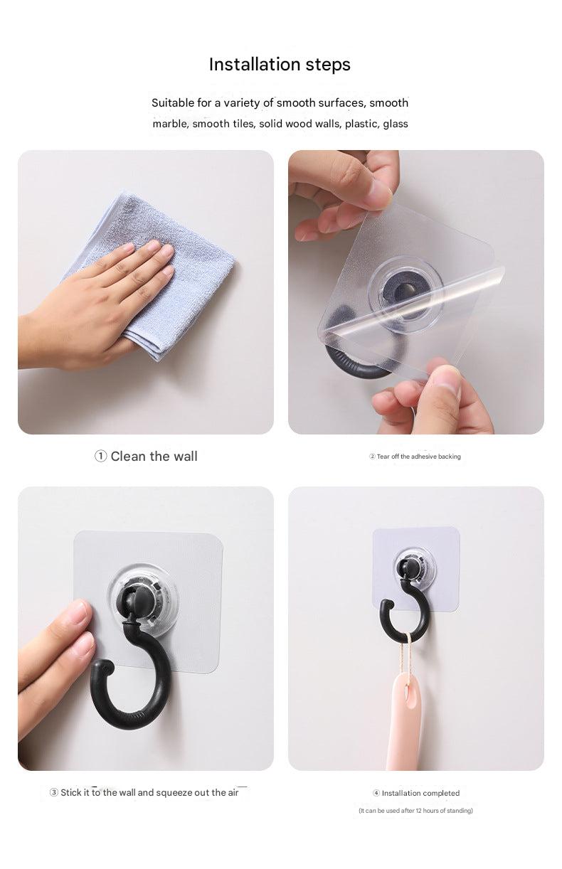 packaged adhesive hooks ready for use