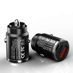 Mini car charger for Apple and Android devices