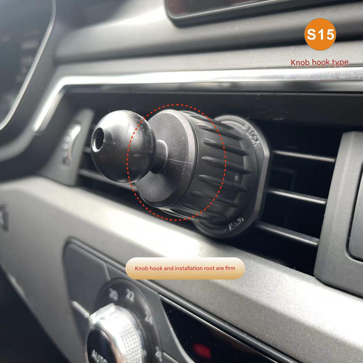 Universal Car Phone Mount installed in air vent