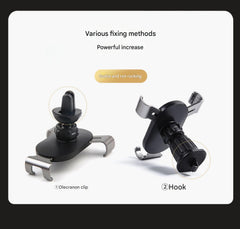 Adjustable car phone holder in use