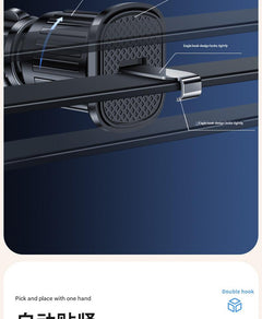 Close-up of car vent cup holder showing adjustable clip