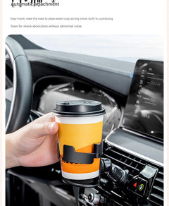 Durable ABS car vent cup holder on air vent
