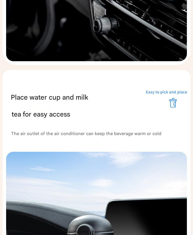 Car vent cup holder with customizable features