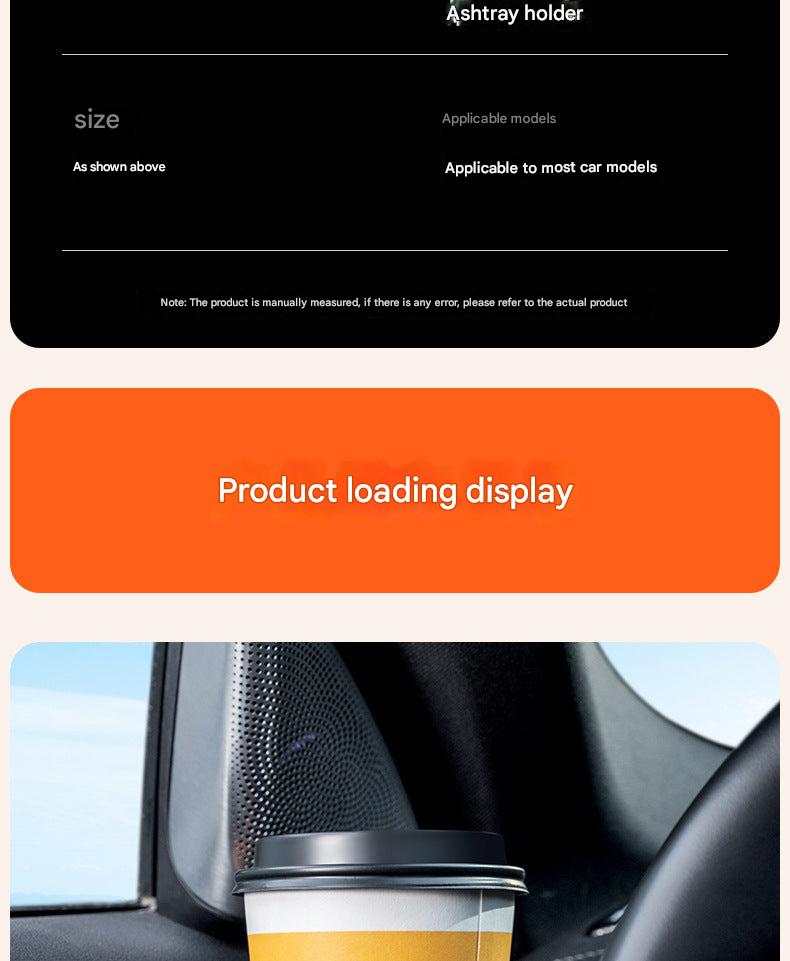 Durable ABS car vent cup holder on air vent