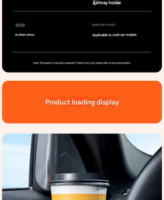 Durable ABS car vent cup holder on air vent