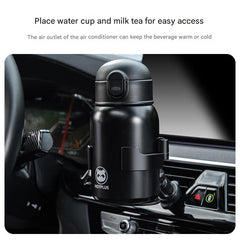 Car vent cup holder with customizable features
