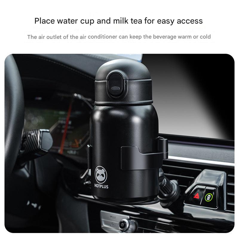 Car vent cup holder with customizable features