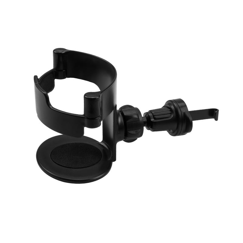 Universal fit car drink holder displayed in a car