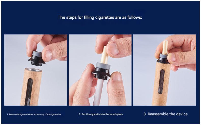 Portable ashtray with a sleek design in the car