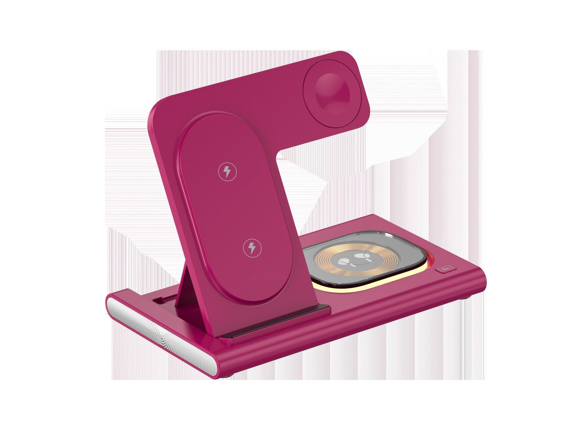 foldable wireless charger in use