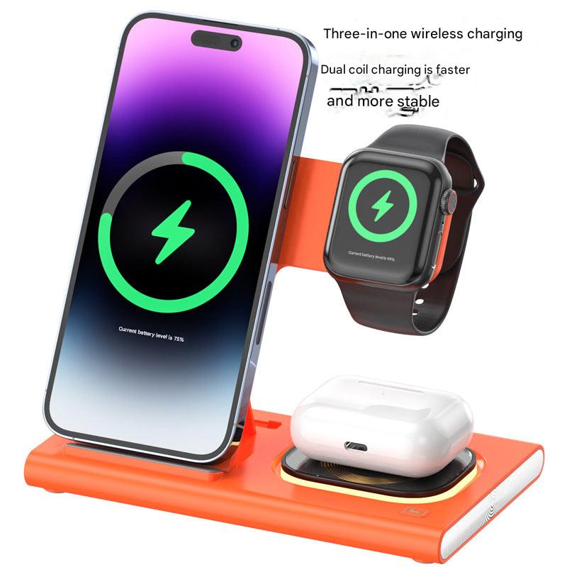 foldable wireless charger in use