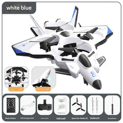 JJRC remote control fighter aircraft in action