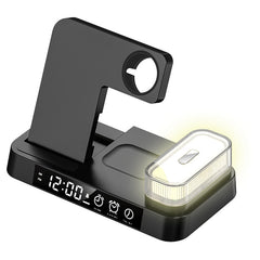 Elegant table lamp wireless charger in a home setting