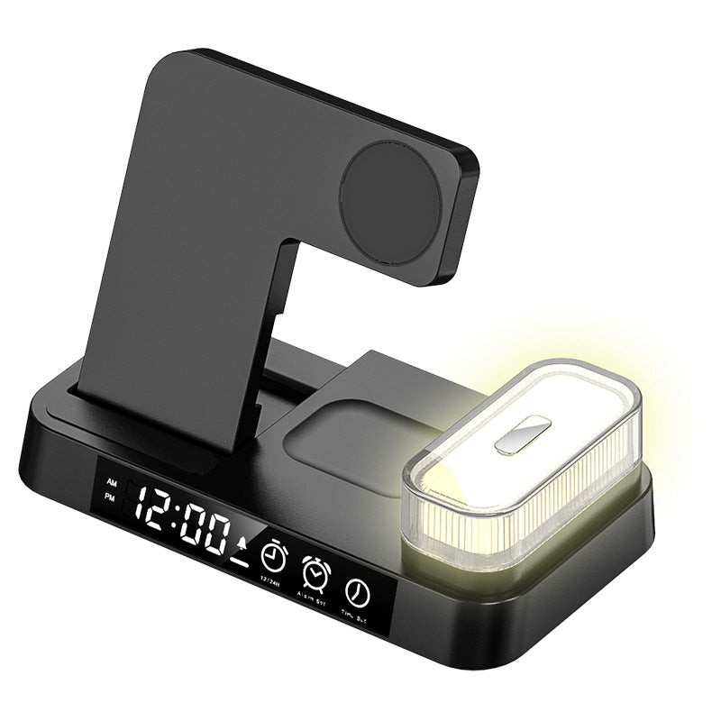 Wireless charging station with a USB-C port