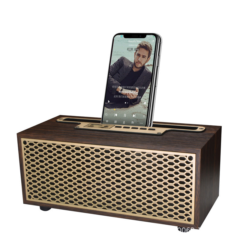 Close-up of speaker material and finish