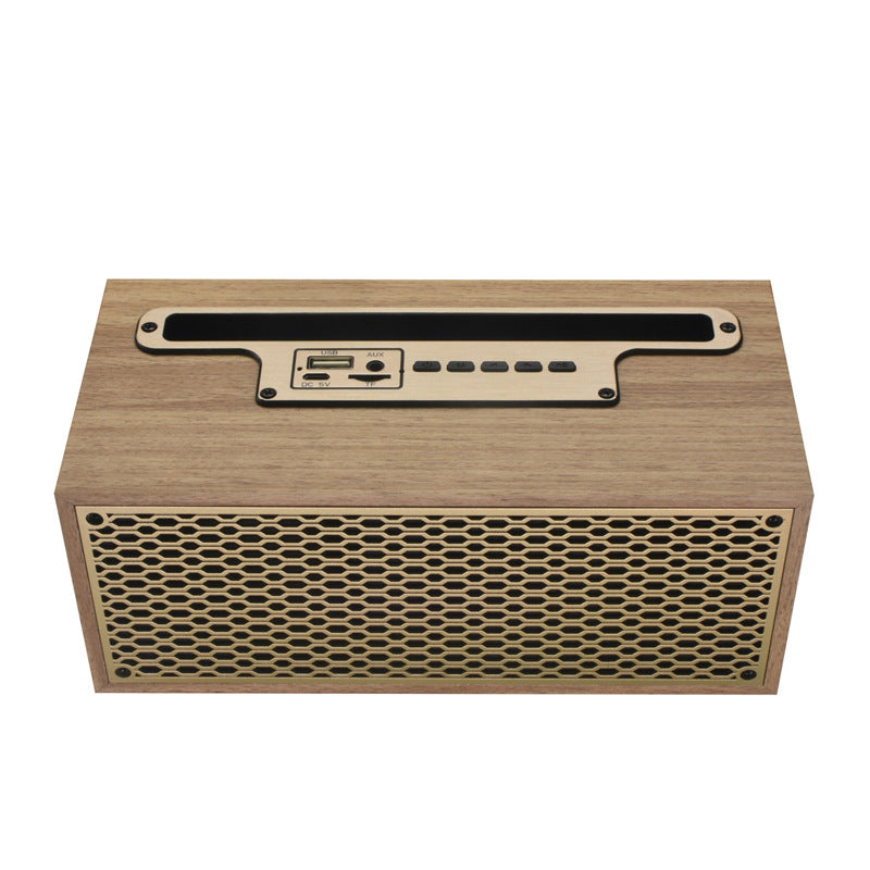 Mini speaker placed on desk