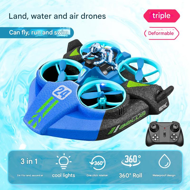 RC drone parked on the ground ready for use