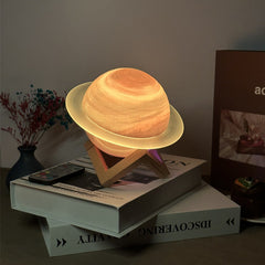 Compact Bluetooth speaker with decorative light features