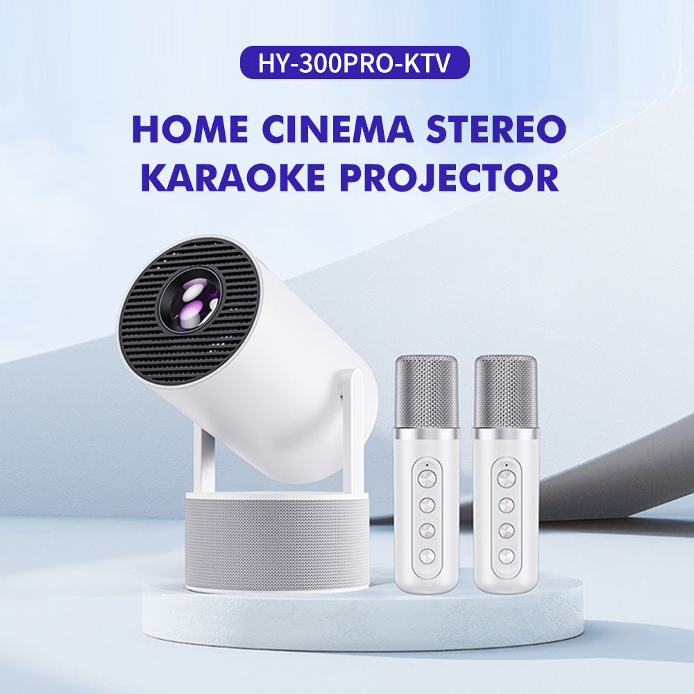 Compact mini projector in home theatre setup