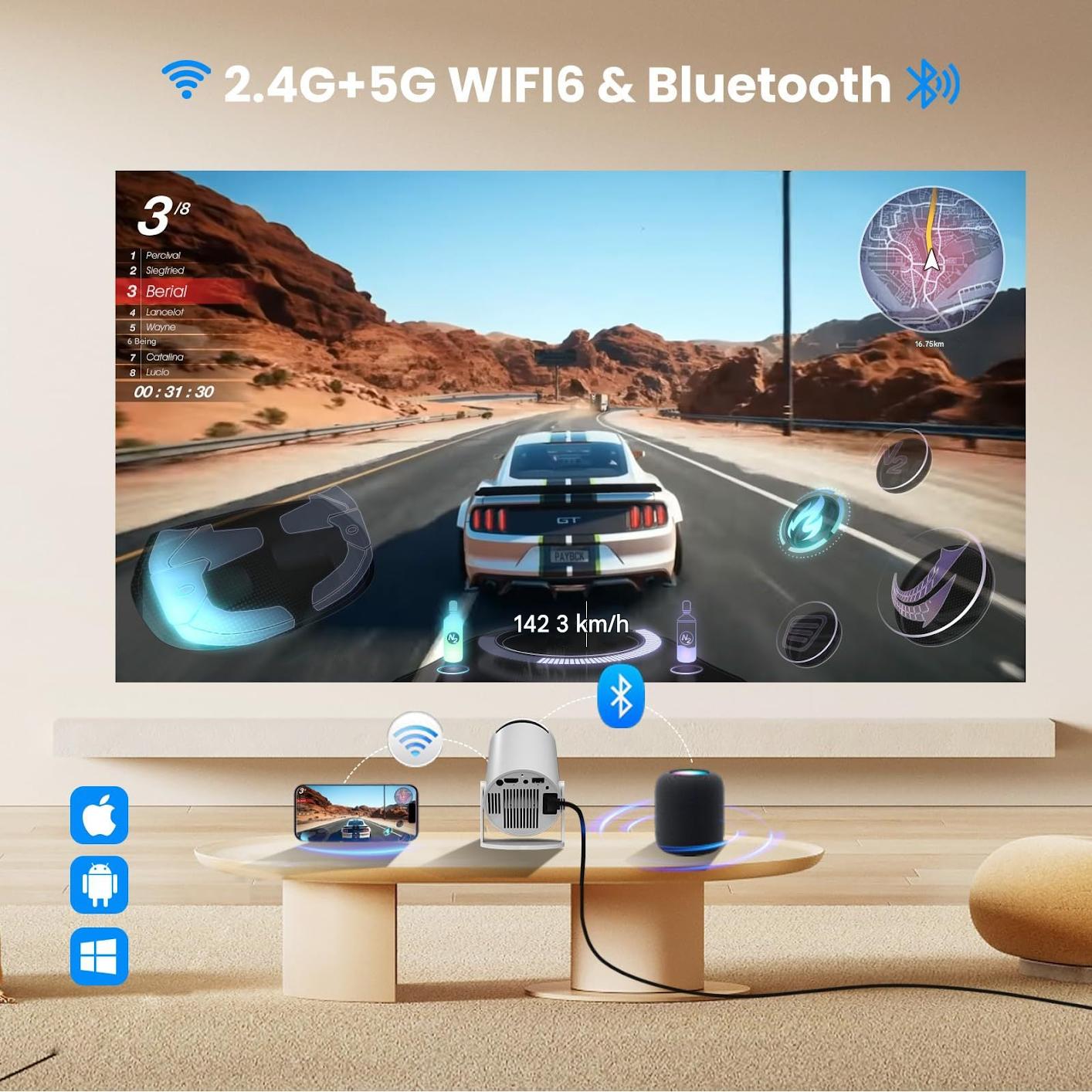 Portability features of the Projector S100