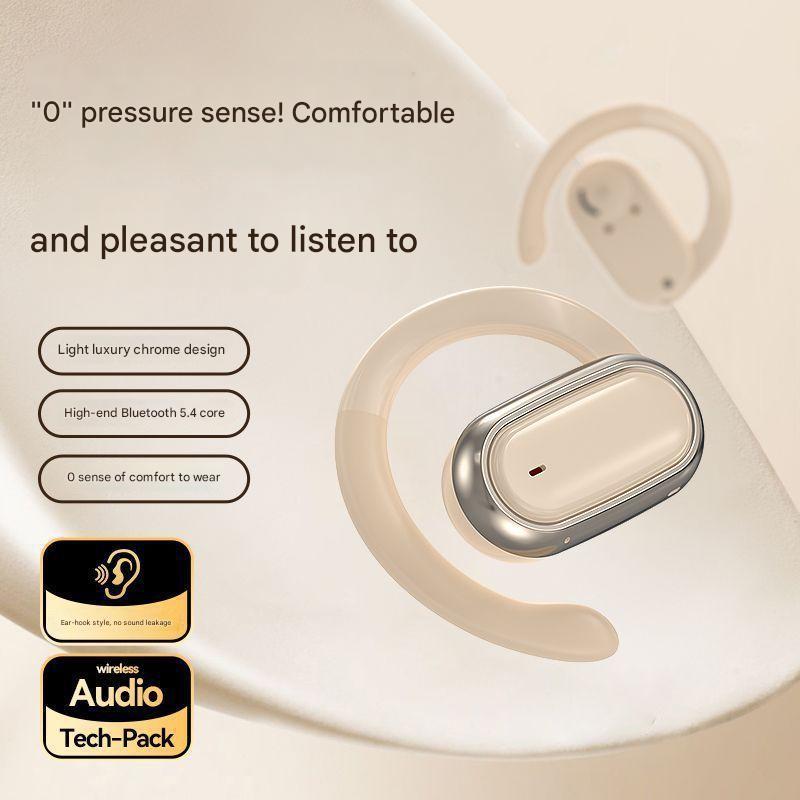Close-up of Bluetooth earbuds in ear
