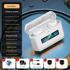 M22 wireless earbuds with charging case