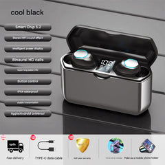 M22 wireless earbuds in black colour