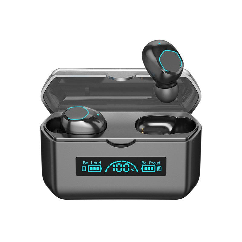 M22 wireless earbuds in display case