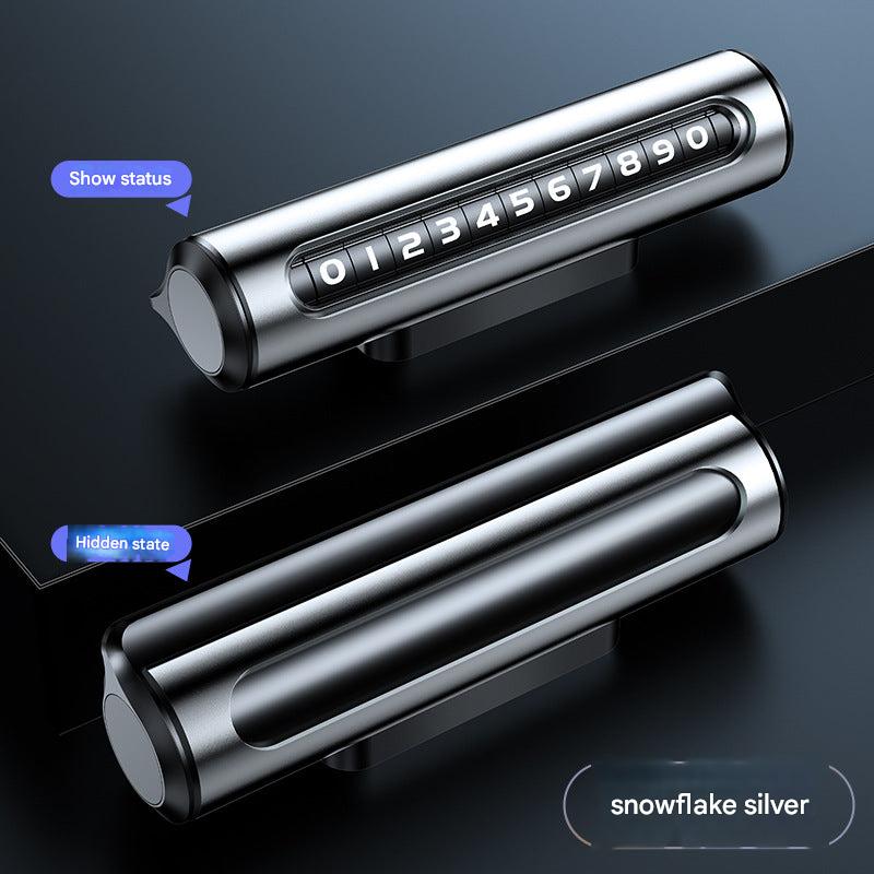 Functional decor car parking tag for vehicle interior