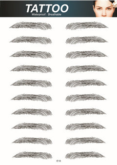 Cosmetic eyebrow tattoo packaging design