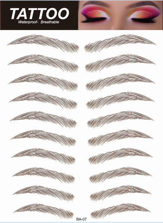 Realistic 6D waterproof eyebrow tattoos