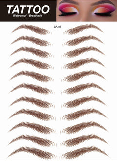 Complete set of eyebrow tattoo stickers