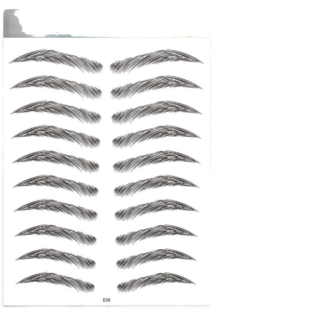 Long-lasting eyebrow tattoos on display