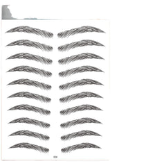 Long-lasting eyebrow tattoos on display