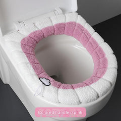 Close-up of soft plush material Toilet Cover