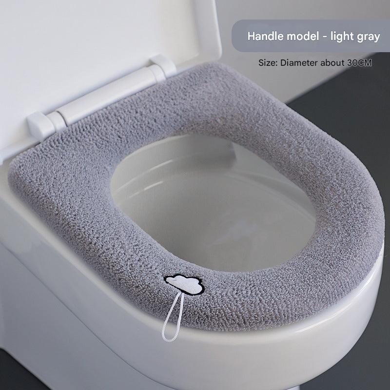Non-slip Toilet Seat Cover securely fitted