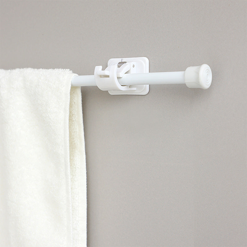 Sleek design curtain rod with curtains